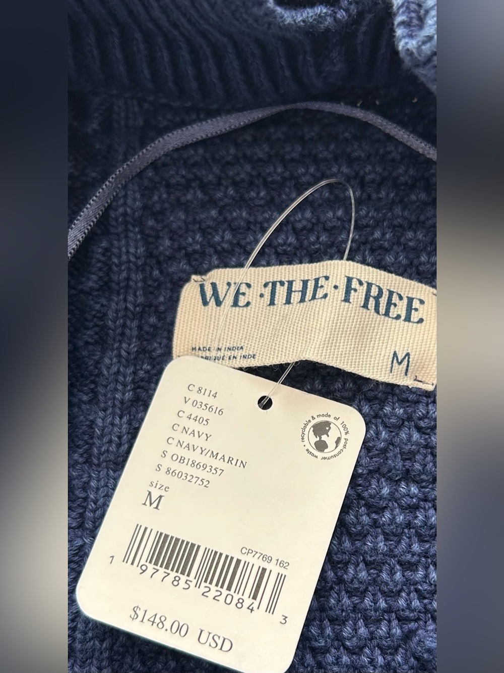 NWT- We The Free by Free People “All the Feels” Cable-Knit Sweater - Picture 10 of 10